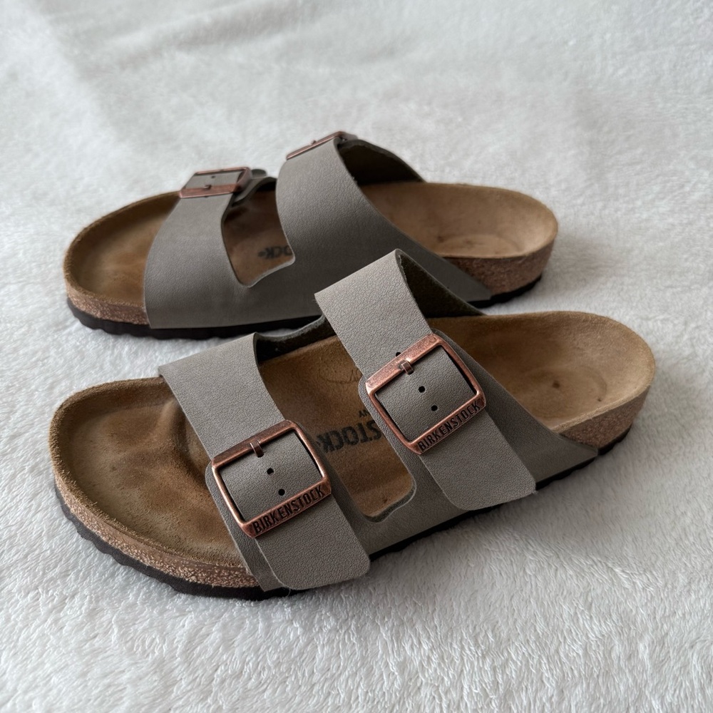 Birkenstock Arizona Sandals -  Stone